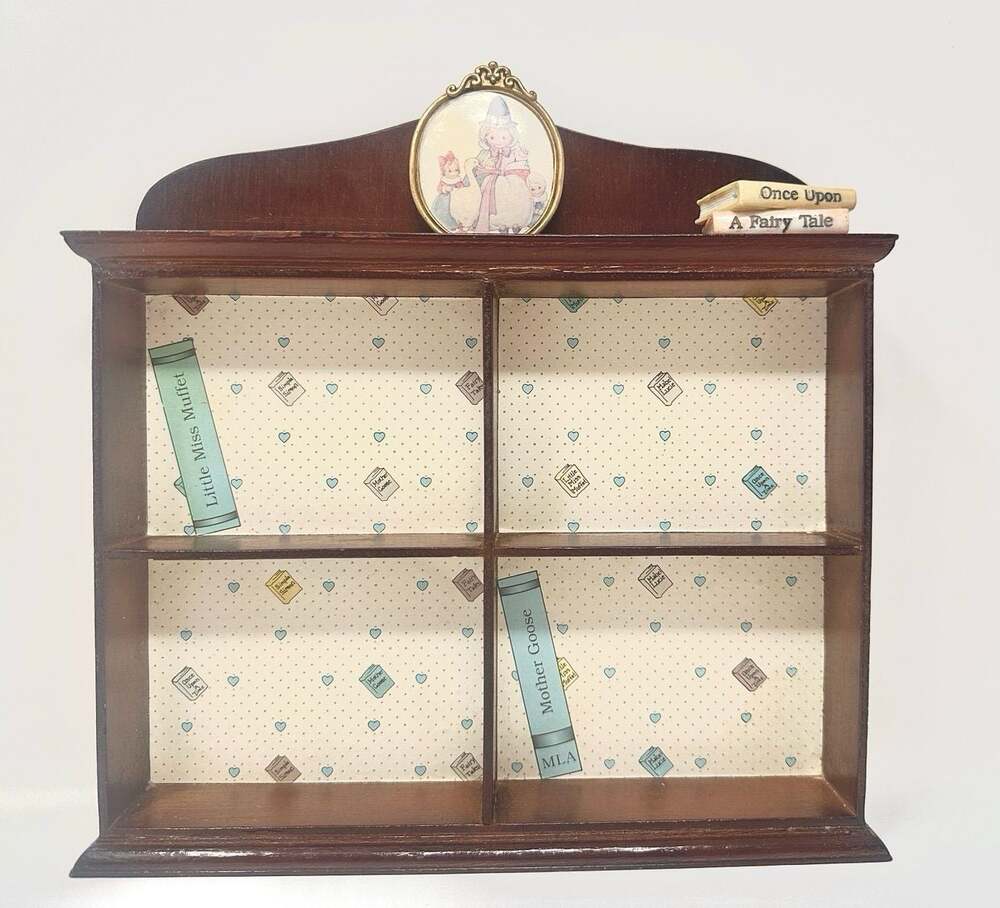 Wooden Fairytale Apothecary Shelf - “ Memories Of Yesterday “ by Enesco 1993